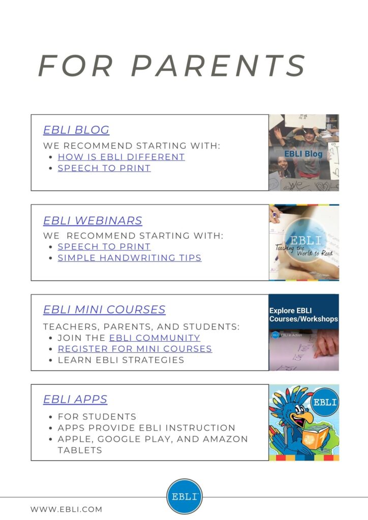 EBLI Resources for Parents Link to pdf